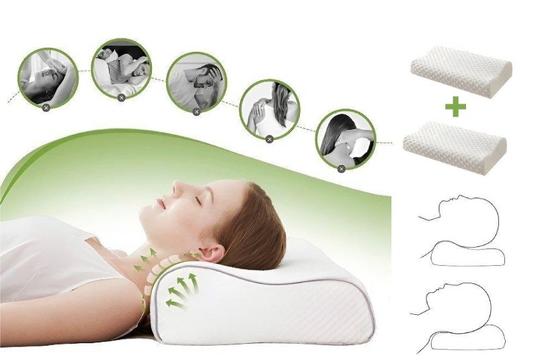 ΔΥΟ (2) Ορθοπεδικά Μαξιλάρια Αυχένα Latex Memory Foam!