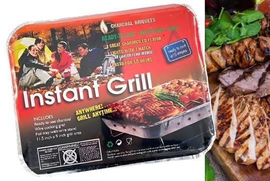 2 (ΔΥΟ) Πακέτα Ψησταριάς Μιας Χρήσης Instant Grill Εύκολο & Γρήγορο Ψήσιμο Οπουδήποτε!