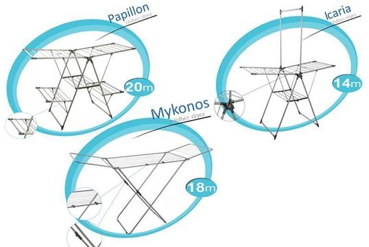 Απλώστρες Ρούχων HOMEMAID 14m, 18m & 20m: Η Απόλυτη Λύση για το Στέγνωμα των Ρούχων σας!