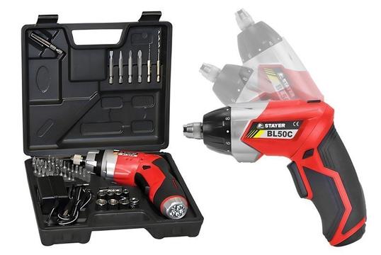 STAYER Επαναφορτιζόμενο Κατσαβίδι με Ενσωματωμένη Μπαταριά και Φορτιστή 3.6V