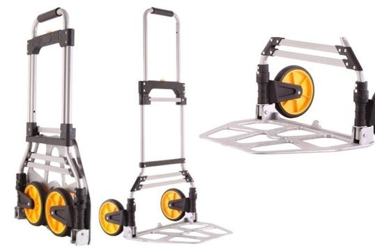 Πτυσσόμενο Καρότσι Μεταφοράς Αλουμινίου 150kg - Χειροκίνητο, Ελαφρύ & Ανθεκτικό!