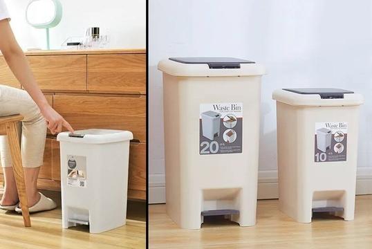 Υψηλής Ποιότητας Πλαστικοί Κάδοι  Απορριμμάτων 10 & 20 λίτρων με Σύστημα Hand and Foot Push - Ιδανικοί για το Σπίτι ή το Γραφείο σας!