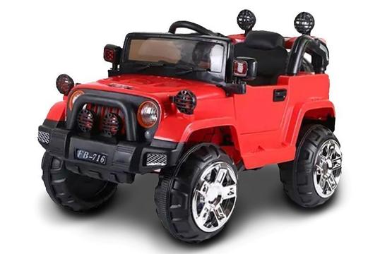 Παιδικό Ηλεκτροκίνητο Αυτοκίνητο Jeep 4×4, 12V, με Τηλεχειριστήριο και LED Φώτα!