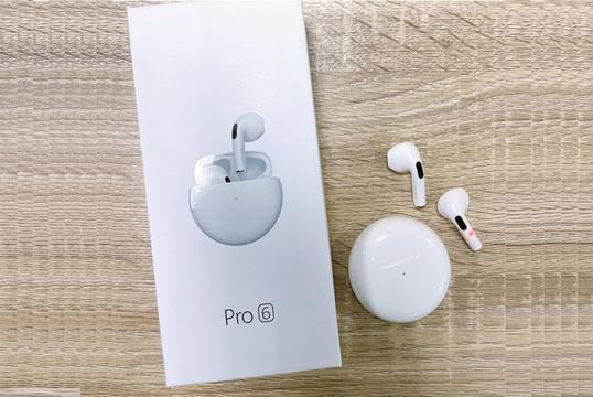 Pro 6 Ασύρματα Ακουστικά Bluetooth Handsfree με Θήκη Φόρτισης & Εκπληκτικό, Σύγχρονο Design!