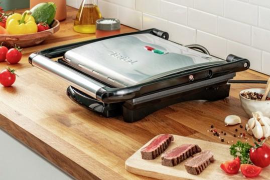 Tefal Τοστιέρα Γκριλιέρα 2000W 28x25cm! Ισχυρή και Ευέλικτη Τοστιέρα για Πολλές Χρήσεις - Tefal Inicio Grill