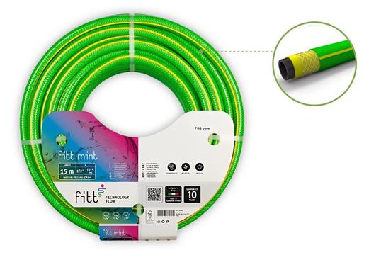 Λάστιχο Ποτίσματος Fitt Mint 1/2 x 25m - Ανθεκτικό, Ευέλικτο, Ιταλικό - Το Λάστιχο που Χρειάζεστε!