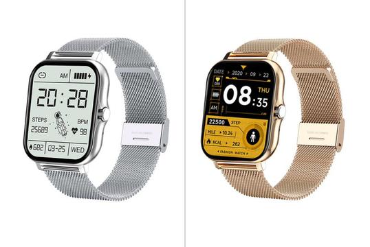 Smart Watch Υγείας & Αθλητισμού με Πολυτελές Μεταλλικό Μπρασελέ - Όλα όσα Χρειάζεστε στο Χέρι σας!