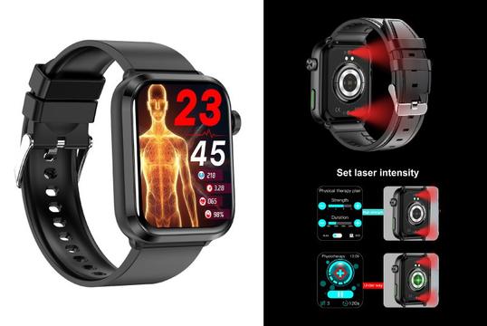 Laser Therapy Smart Watch με Δεκάδες Λειτουργίες! Έλεγχος Υγείας & Αθλητική Απόδοση στον Καρπό σας!