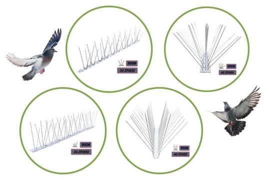 Ακίδες Αποτροπής Περιστεριών - Ανθεκτική Κατασκευή, Εύκολη Τοποθέτηση, Άμεση Προστασία!