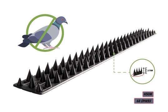 Ακίδες Κατά Πουλιών 68 Ακίδες/45cm - Αποτελεσματική & Ασφαλής Λύση για Περιστέρια σε Μπαλκόνια & Κτίρια!