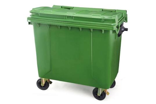 Μεγάλος Πλαστικός Κάδος Απορριμμάτων 1100L - Ανθεκτικός και Χωρητικός