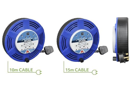 Ανθεκτικό Καρούλι Επέκτασης Καλωδίου Masterplug με 4 Πρίζες & Θερμική Ασφάλεια - Διαθέσιμο σε 10m ή 15m