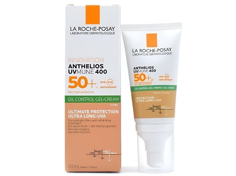 La Roche Posay Anthelios UV Mune 400 Oil Control SPF50+ Tinted (50ml) - Ματ Αντηλιακή με Χρώμα